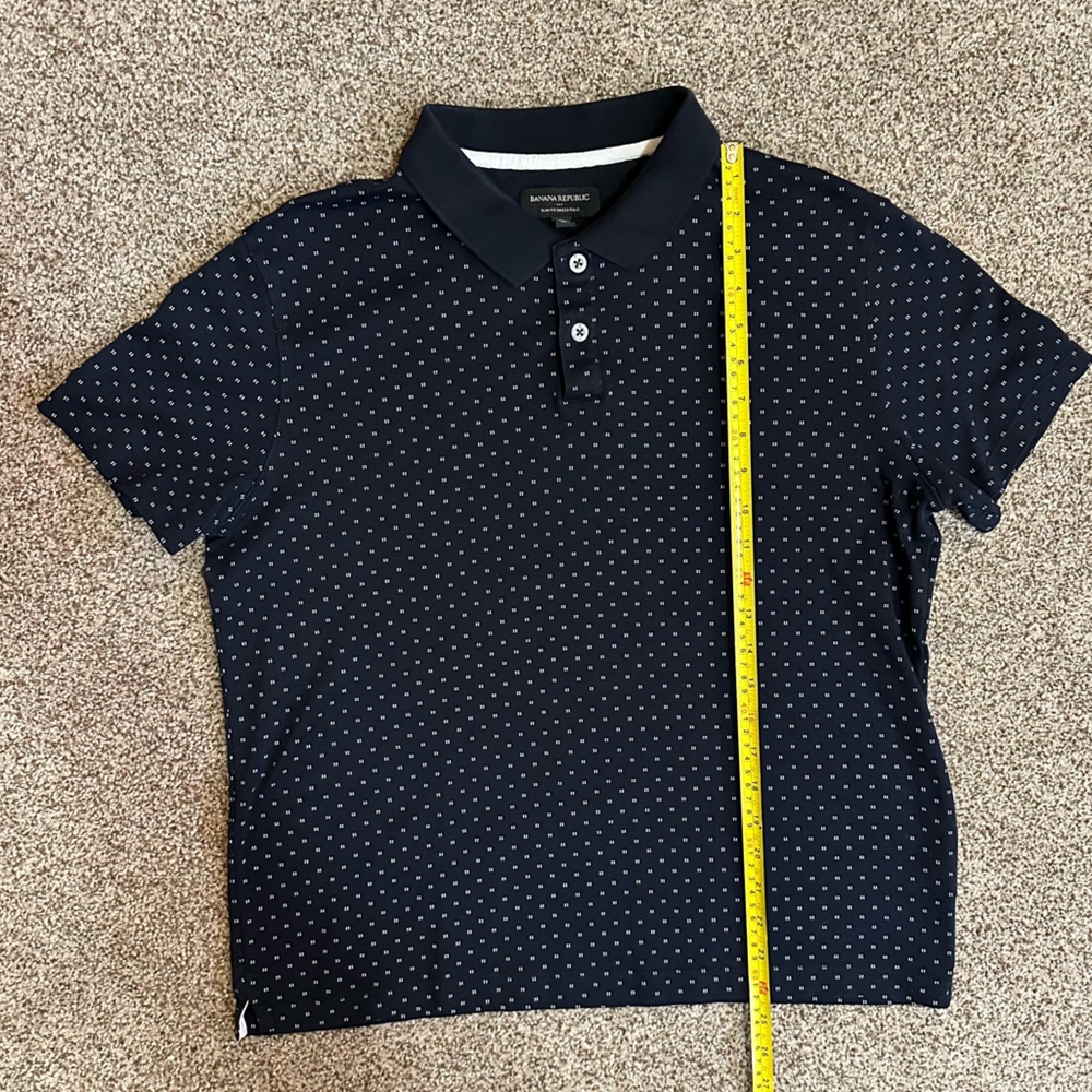 Banana Republic Factory Men's Slim Fit Dress Polo - Size L - Picture 5 of 9
